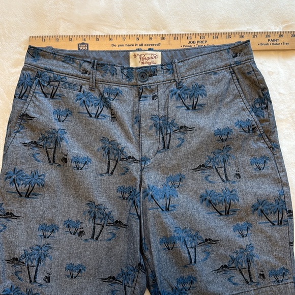Original Penguin Men’s Flat Front Palm Tree Shorts - Picture 4 of 10